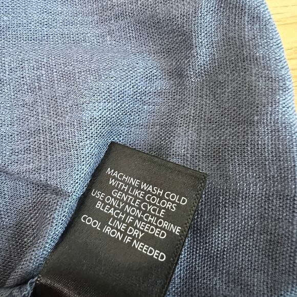 Torrid Women's Plus Size Blue Linen Blend Button-Front Crop Tank - Size 6 - NWT - Picture 5 of 8